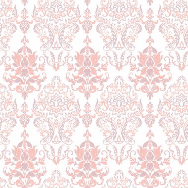 Vektör Barok çiçek deseni. Klasik çiçek süsü. Duvar kağıtları, tekstil, kumaş için klasik dikişsiz doku