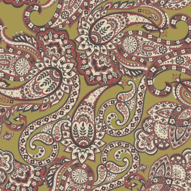 Çiçekli desensiz desen. damasör vektör arkaplanı