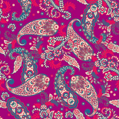 Çiçek desenli, desenli vektör çizimi. pürüzsüz arkaplan