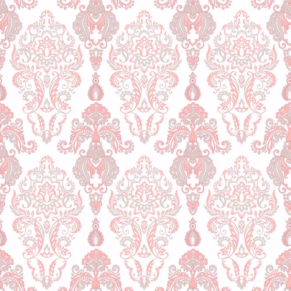 Çiçeksiz, desensiz, klasik bir çiçek. Klasik Barok duvar kâğıdı. Kusursuz vektör arkaplanı