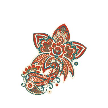 izole edilmiş desenli vektör süsü