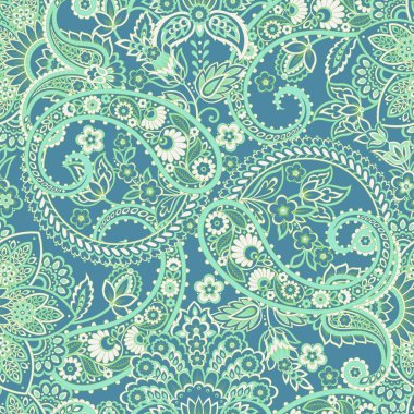 Şal desensiz vektör deseni. batik biçimi arkaplanı