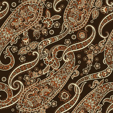 Çiçekli, desenli bir arkaplan. Kusursuz vektör deseni