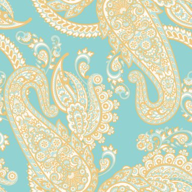 Paisley deseni, her amaç için harika bir tasarım. Kusursuz arkaplan 