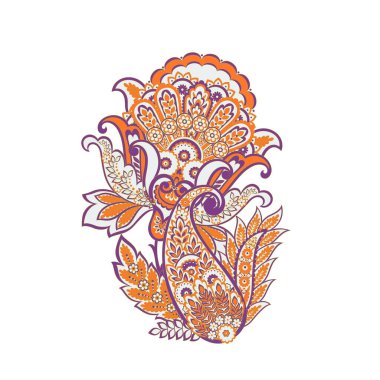 Hint ve İran desenli desenli taşıyıcı süsü