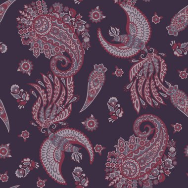 Uçan Kuş kusursuz vektör deseni. damasley desenli çiçekli arka plan