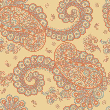 Çiçek desenli, desenli vektör çizimi. pürüzsüz arkaplan