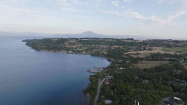 Lakeside Kasabası ve Kültür Merkezi Meyveleri, Şili. Yüksek kalite 4k görüntü