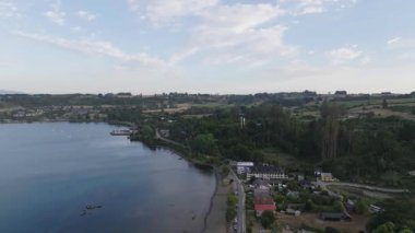 Lakeside Kasabası ve Kültür Merkezi Meyveleri, Şili. Yüksek kalite 4k görüntü