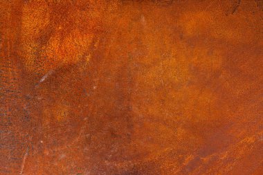 Grunge turuncu kahverengi metal doku arka plan ve duvar kağıdı, mimari tasarım için malzeme konsepti  