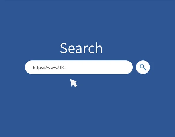 Search Bar Design Element Search Bar Modern Design Internet Page — 图库矢量图片