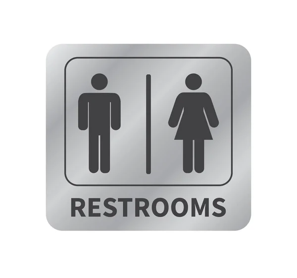 Znak Toalety Znak Toalety Ilustracja Wektora — Wektor stockowy