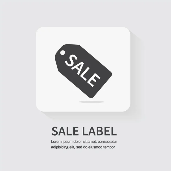 Sale Label Sale Tag Red Discount Label Vektorillustration — Stockvektor