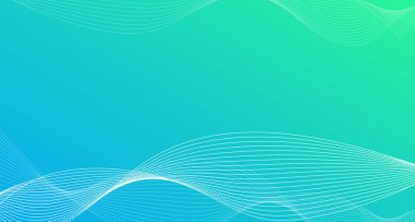 Soyut teknoloji geçmişi. Akan dalga çizgileri. Modern tasarım. Vektör illüstrasyonu