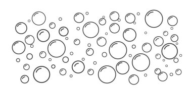 Sabun köpüğü ikonu. Beyaz arka planda izole edilmiş köpük şampuanı. Vektör illüstrasyonu