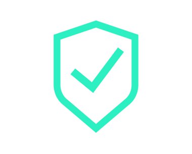 Koruyucu kene kalkanda. Güvenlik kalkanı. Güvenlik ve savunma kavramı. Vektör illüstrasyonu