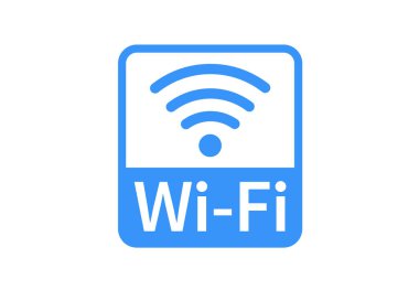 Kablosuz ve kablosuz ikon. İnternet bağlantısı. Wi-fi kablosuz ağ simgesi. Vektör illüstrasyonu