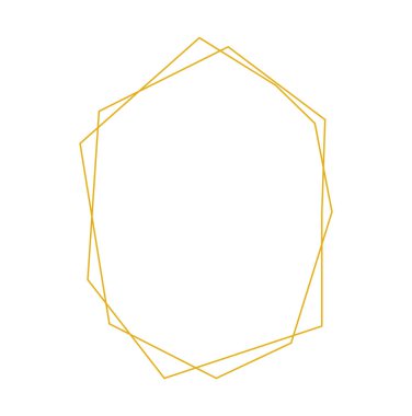 Geometrik altın çerçeve beyaz arkaplanda izole edilmiş. Düğün davetiyesi için lüks sınır. Vektör illüstrasyonu