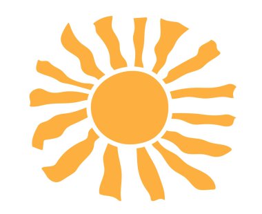 Güneşli geçmişe dönük arka plan. Yatay dalgalı güneş. Retro ve eski tarz 60 'lar, 70' ler. Moda. Vektör illüstrasyonu