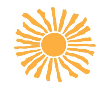 Güneşli geçmişe dönük arka plan. Yatay dalgalı güneş. Retro ve eski tarz 60 'lar, 70' ler. Moda. Vektör illüstrasyonu