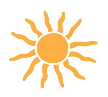 Güneşli geçmişe dönük arka plan. Yatay dalgalı güneş. Retro ve eski tarz 60 'lar, 70' ler. Moda. Vektör illüstrasyonu