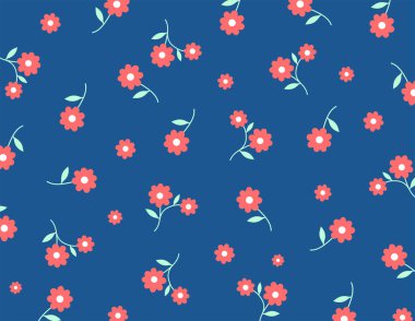 Çiçek desenleri pürüzsüz. Şirin papatya çiçeği. Küçük çiçek. Çiçek arkaplanı.