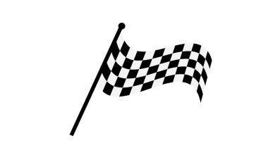 Yarış bayrağı. Damalı bayrak ya da başlat ve bitir bayrağı. Yarış Motorsporu için çapraz bayrak.
