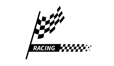 Yarış bayrağı. Damalı bayrak ya da başlat ve bitir bayrağı. Yarış Motorsporu için çapraz bayrak.