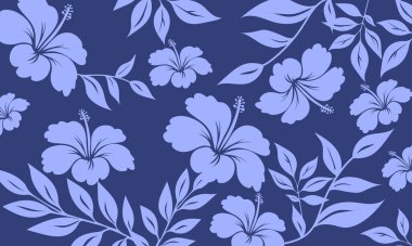 Hawaii Kusursuz Düzen. Hibiscus çiçek deseni. Kumaş, giysi. Çiçek arkaplanı.