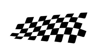 Yarış bayrağı tasarımı. Yarış bayrağı logosu. Yarış çizgileri. Spor damalı. Motorsporu