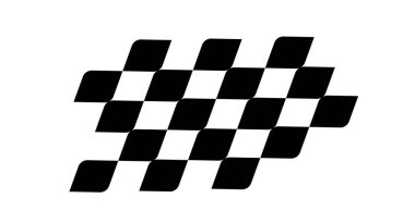 Yarış bayrağı tasarımı. Yarış bayrağı logosu. Yarış çizgileri. Spor damalı. Motorsporu