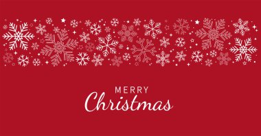 Mutlu noeller ve mutlu yıllar. Kar taneleri ve yıldızlar dekoratif.