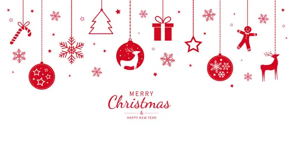 Noel balosu dekoratif noel unsuru asıyorum. Noel bayrağı. Mutlu yıllar.