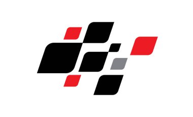 Yarış bayrağı tasarımı. Yarış bayrağı logosu. Yarış çizgileri. Spor damalı. Motorsport grafikleri.