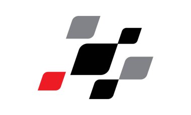 Yarış bayrağı tasarımı. Yarış bayrağı logosu. Yarış çizgileri. Spor damalı. Motorsport grafikleri.