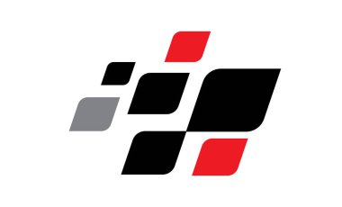 Yarış bayrağı tasarımı. Yarış bayrağı logosu. Yarış çizgileri. Spor damalı. Motorsport grafikleri.