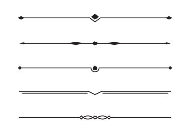 Altçizgi ögesi kümesi. metin bölücü.