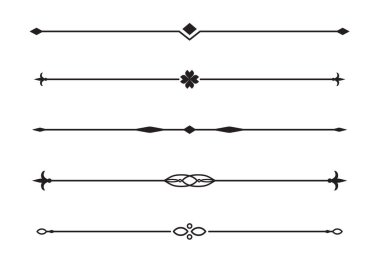 Altçizgi ögesi kümesi. metin bölücü.