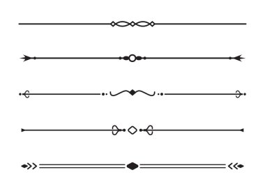 Altçizgi ögesi kümesi. metin bölücü.