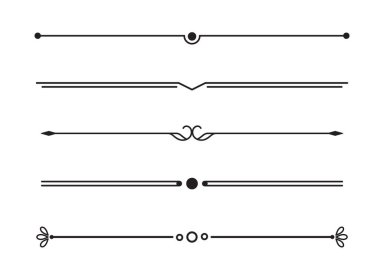 Altçizgi ögesi kümesi. metin bölücü.