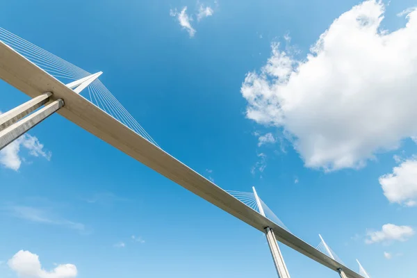 stock image Millau Viaduct bridge , the highest bridge in the World. Aveyron Departement. France.