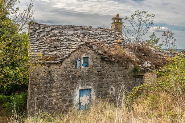 Традиционный Каменный Дом Национальном Парке Cevennes Tarn Garonne France — стоковое фото