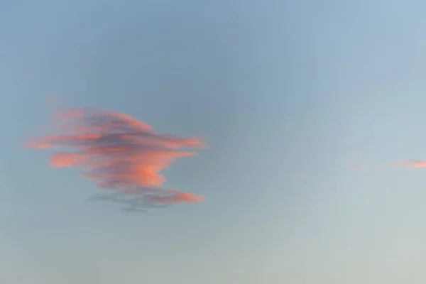 Cielo Nubes Rosadas Anaranjadas Atardecer Alsacia Francia —  Fotos de Stock