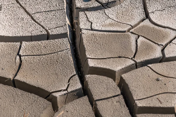 Earth Cracked Times Drought Extreme Heat France Imagen de archivo