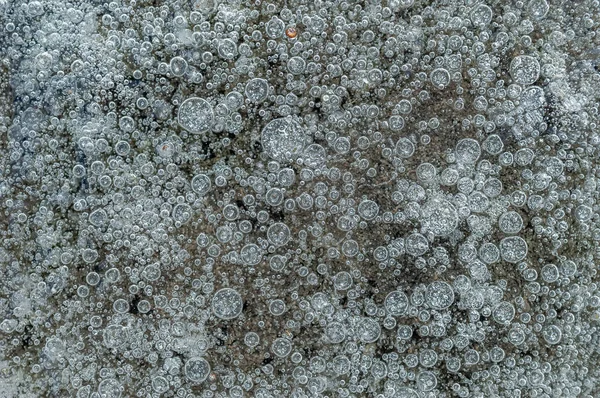 방울들은 얼어붙은 겨울에 형성되었다 프랑스 알자스 — 스톡 사진