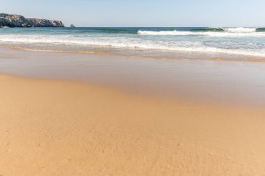 Iroise Denizi 'ndeki Pen Hat Plajı. Camaret, Crozon, Finistere, Brittany, Fransa, Avrupa