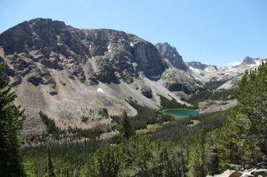 Beartooth Dağları 'ndaki Kaya Gölleri, Montana