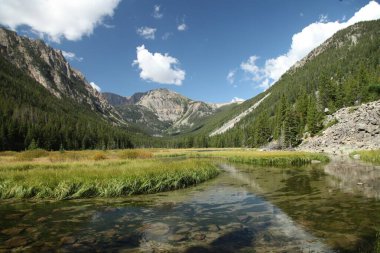 Beartooth Dağları 'ndaki Slough Gölü, Montana