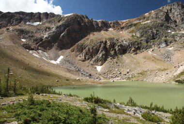 Triangle Lake in Beartooth Mountains Montana