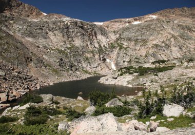 Sheep Lake in Beartooth Mountains, Montana clipart